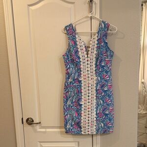 Lilly Pulitzer for Target Vibrant Blue and Pink Mini Dress